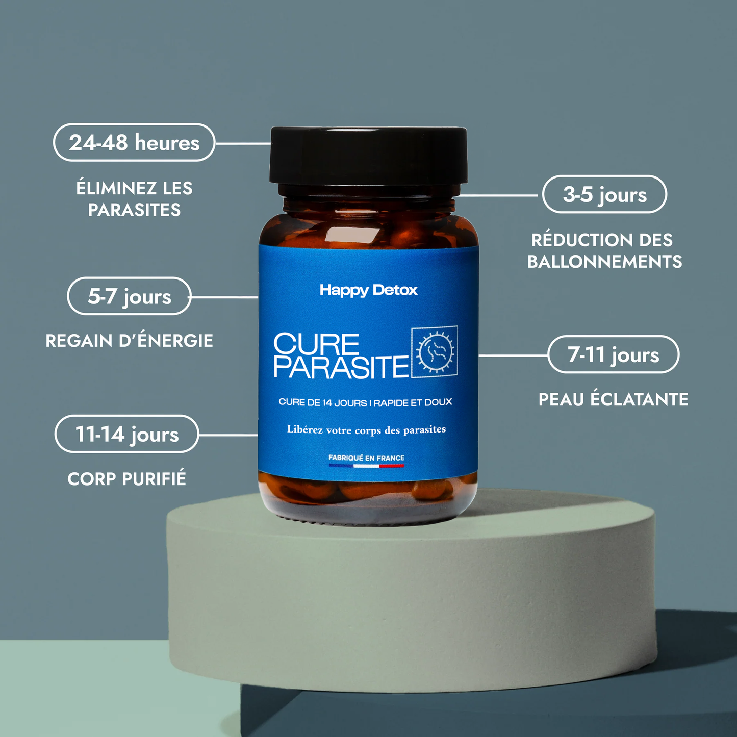 14 giorni di cura dei parassiti